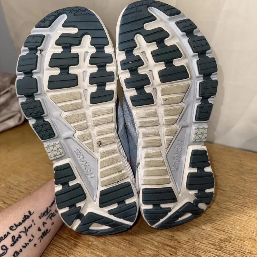 Women's Hoka One One Gaviota 4 Sz9B Road Running Shoes Blue Fog Plein Air